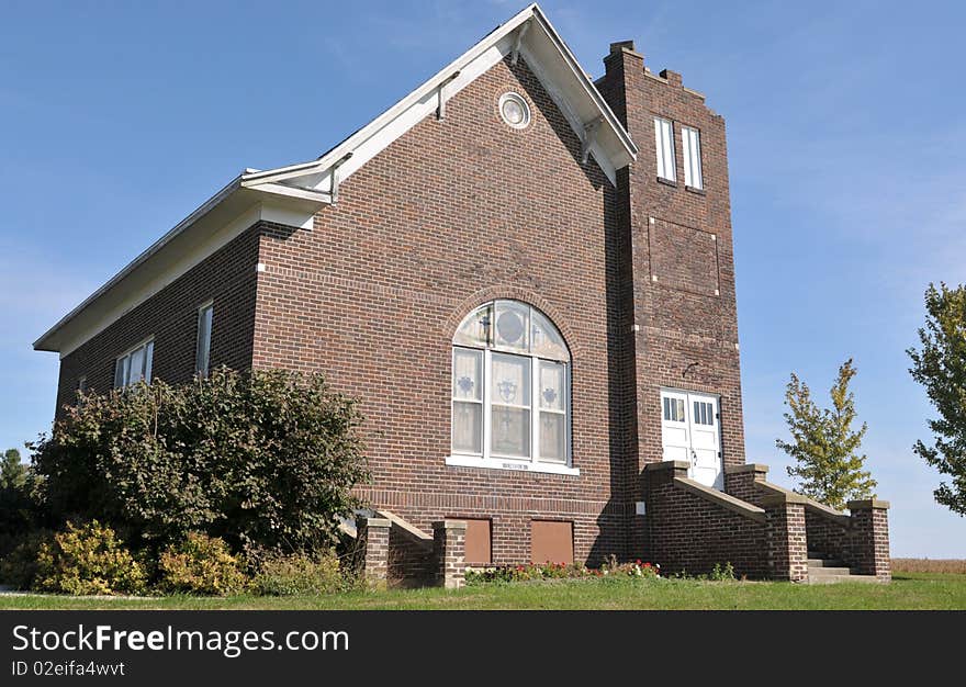 Shiloh Church in Charleston, IL. The church is located next to the cemetery, where President Abraham Lincoln's father and step-motehr are buried.