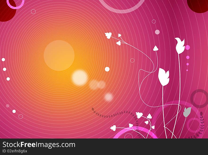 Spring Abstract background with flower shapes. Spring Abstract background with flower shapes