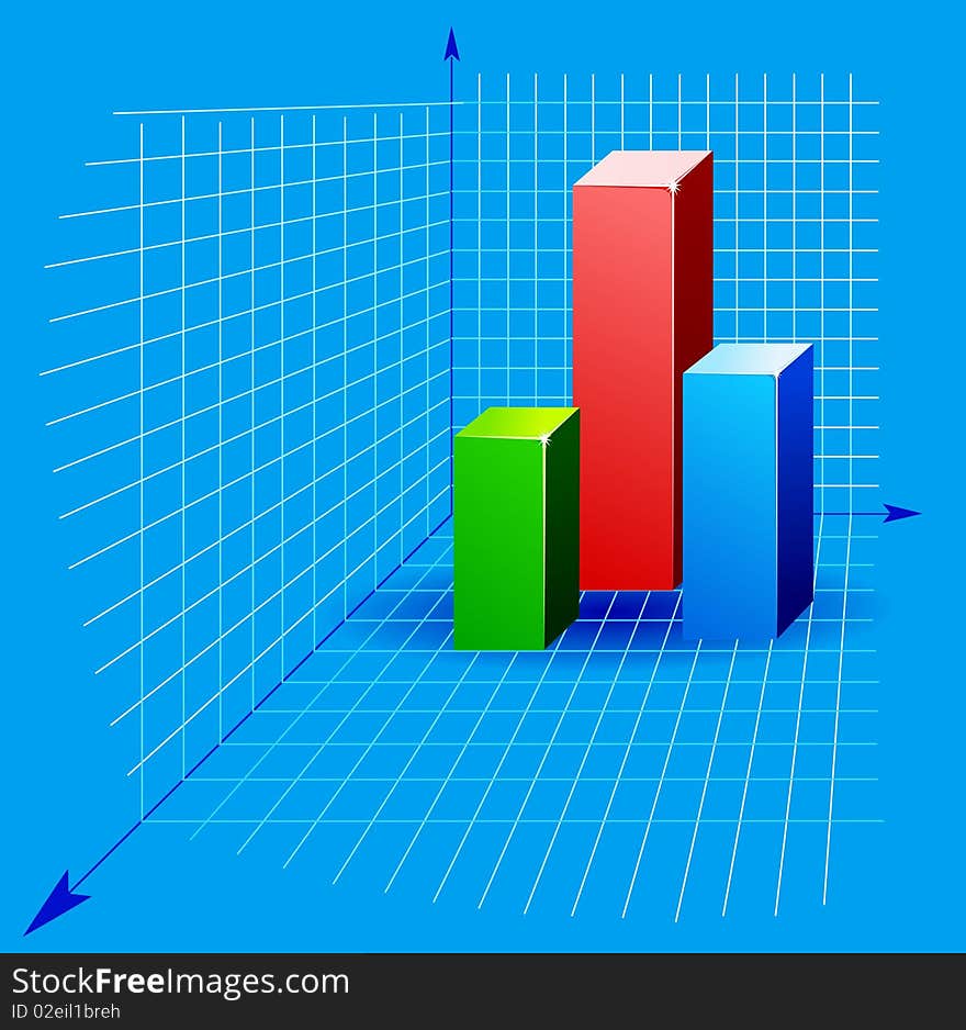 The color diagram with arrows