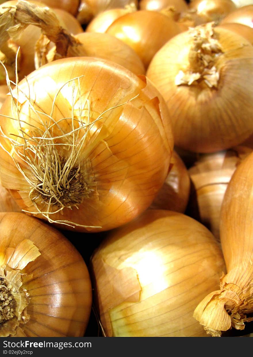 Box of yellow onions