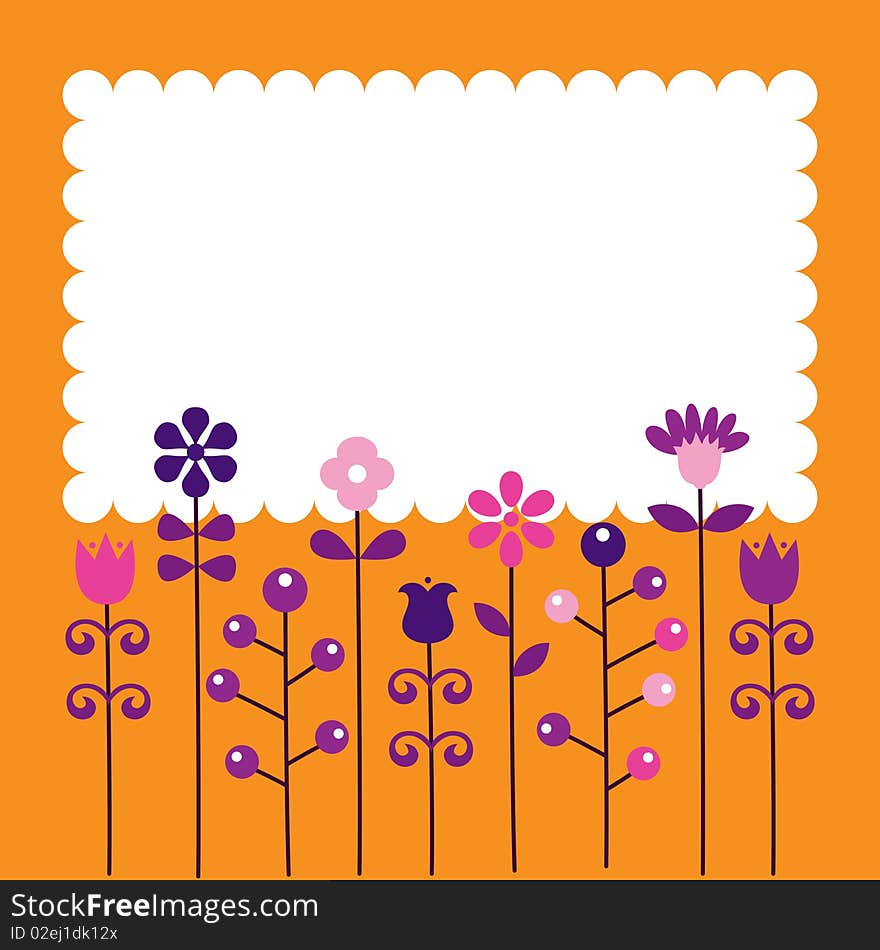 Flower card design