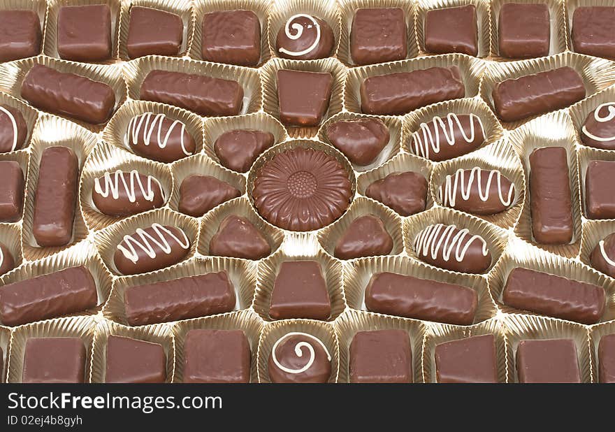 Close-up Set Of Chocolate