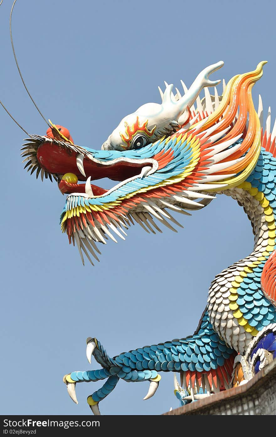 It is a chinese blue dragon. It is a chinese blue dragon