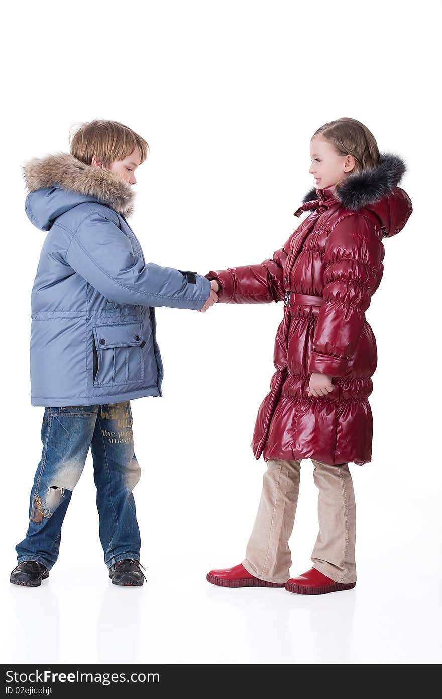 Children In Fashionable clothing