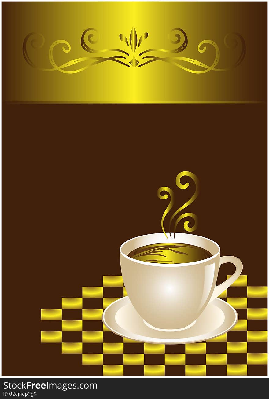 Template for coffee shop, bar and restaurant. Vector available. Template for coffee shop, bar and restaurant. Vector available