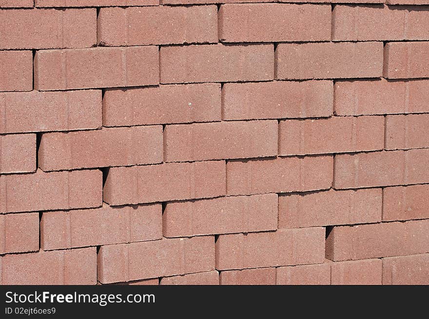 Brown bricks for house construction. Brown bricks for house construction