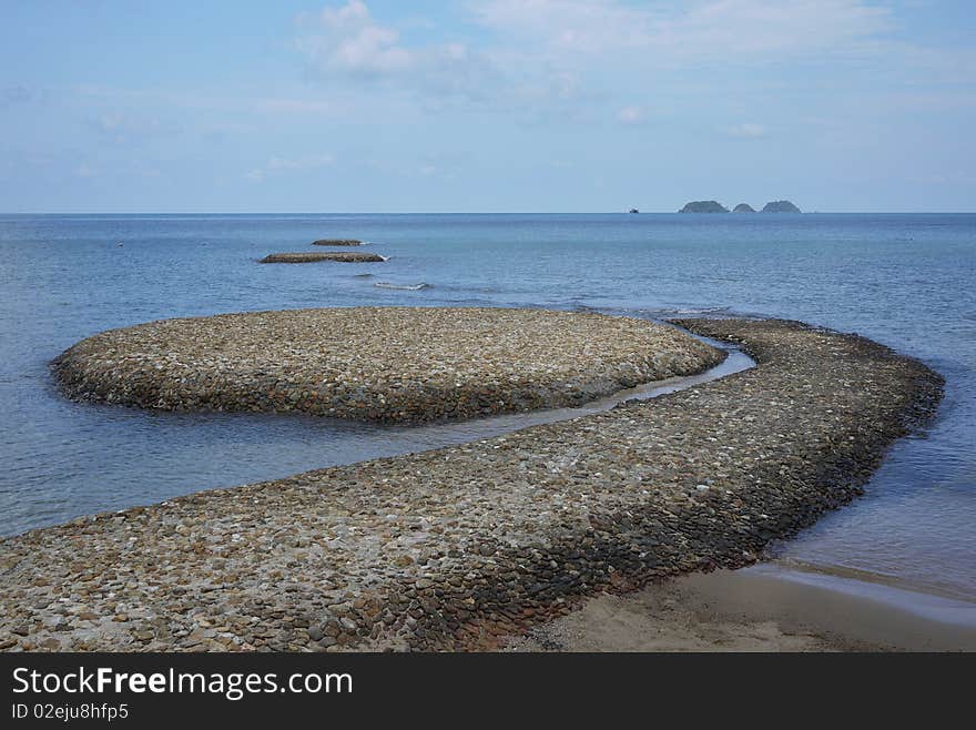 Watermark representing serenity in Gulf of Thailand. Watermark representing serenity in Gulf of Thailand