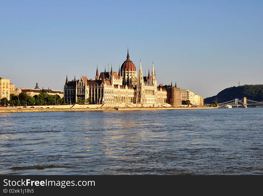 The parlament building in budapest. The parlament building in budapest