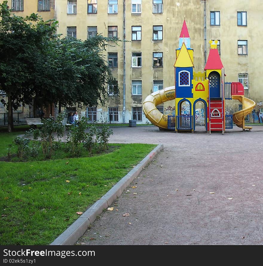 Hills on the playground