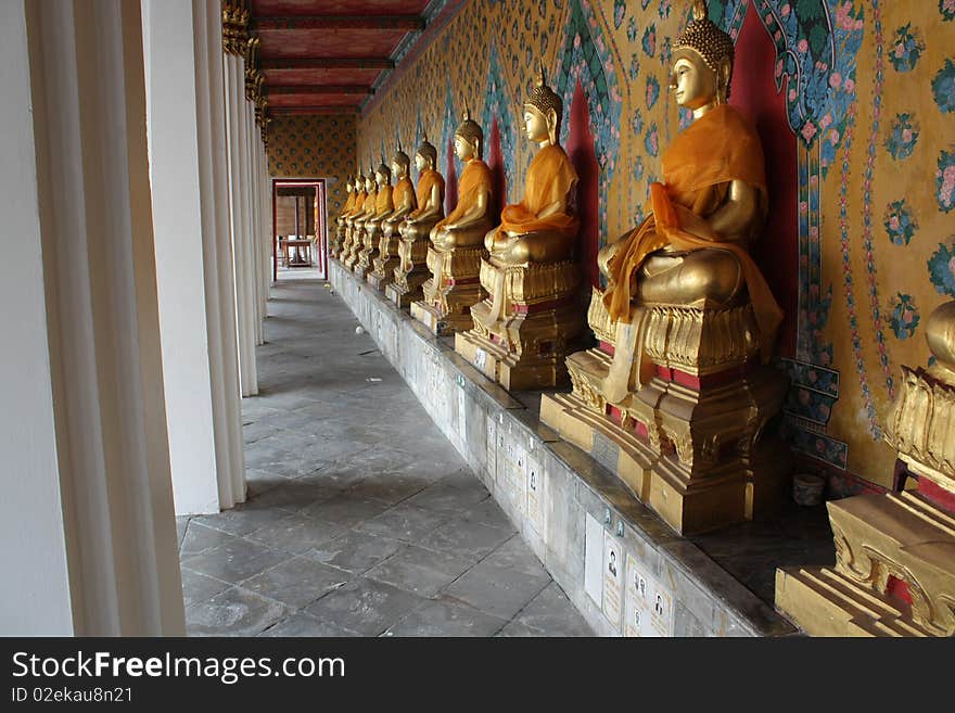 Figure Of Buddha In Grand Palace Of Thailand