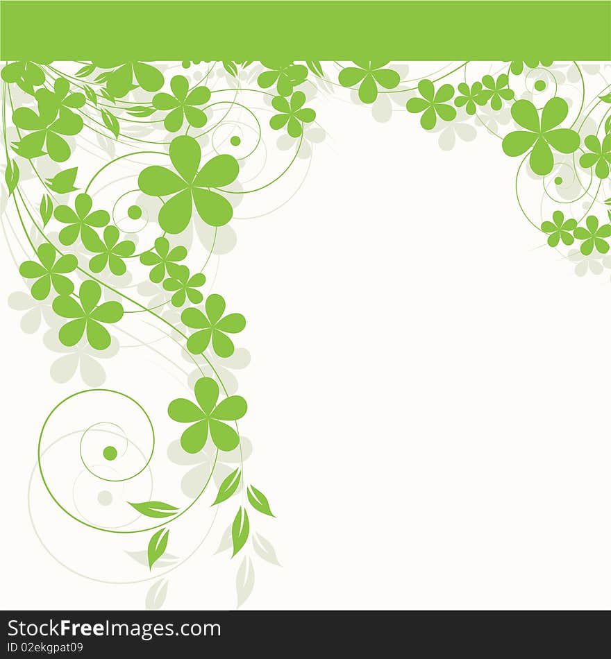 Abstract flowers background with place for your text. Abstract flowers background with place for your text