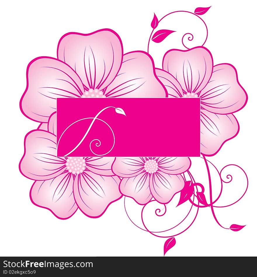 Abstract flowers background with place for your text. Abstract flowers background with place for your text