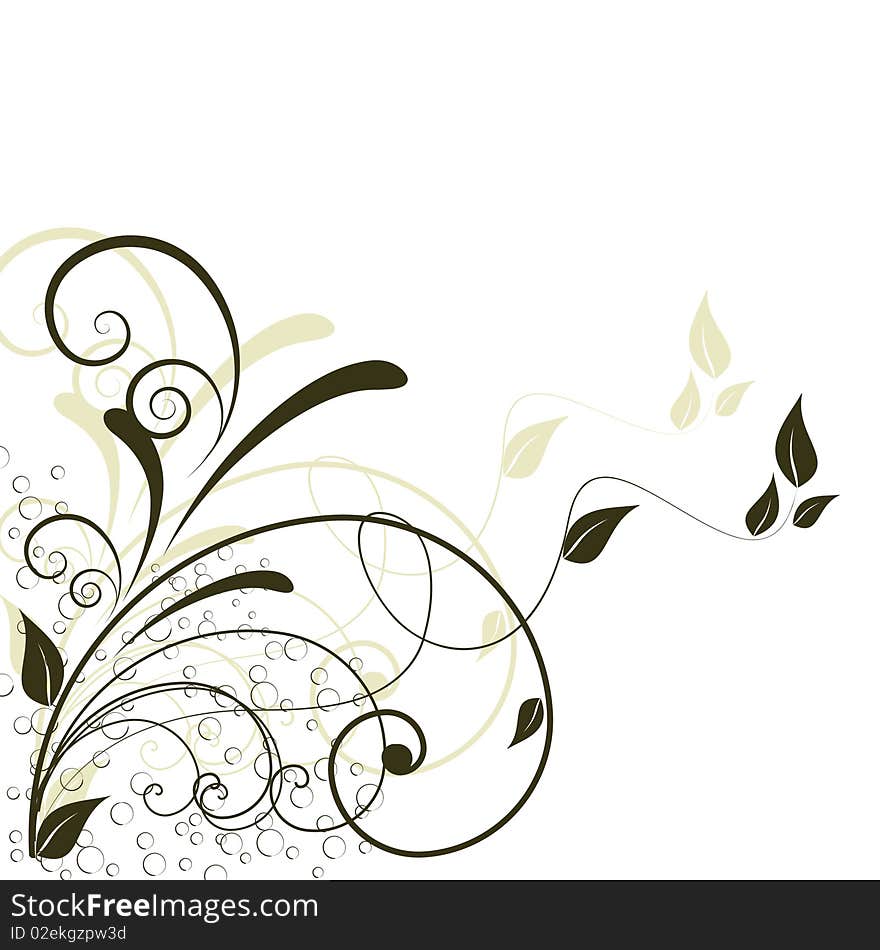 Abstract flowers background with place for your text. Abstract flowers background with place for your text