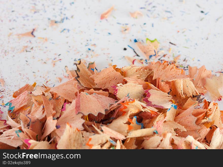 Color - shaving from a pencil