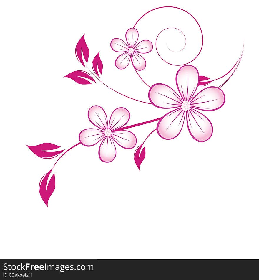 Abstract flowers background with place for your text. Abstract flowers background with place for your text