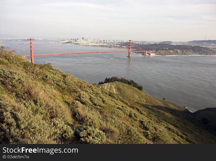 San Francisco Golden Gate Bridge at sunset