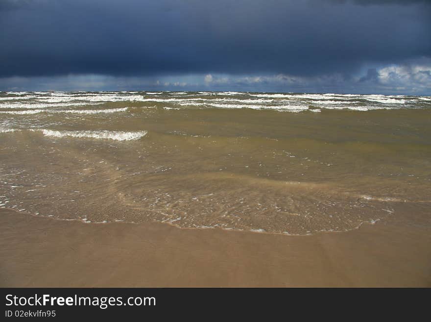 Baltic Sea storm