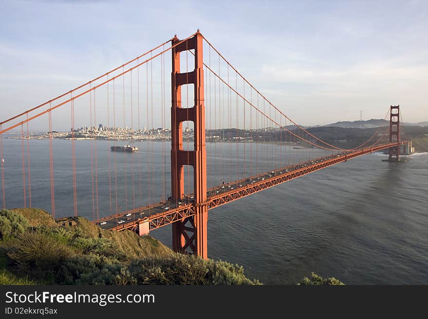 San Francisco Golden Gate Bridge at sunset