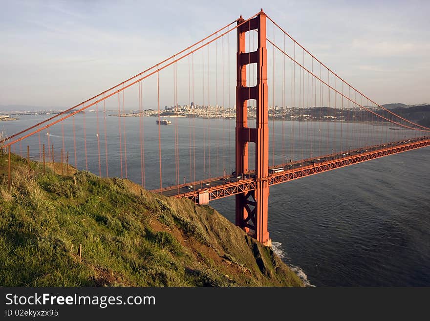 San Francisco Golden Gate Bridge at sunset