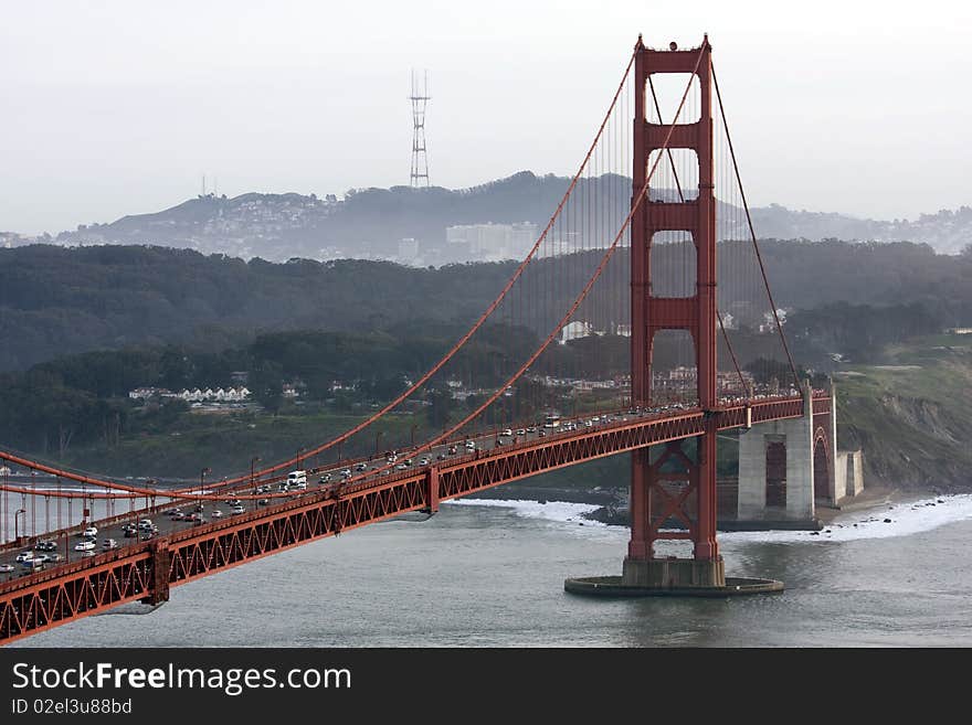 San Francisco Golden Gate Bridge at sunset