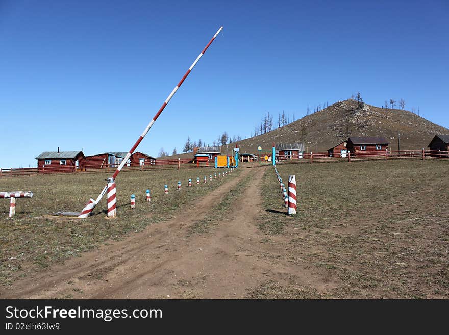 Border road between Mongolia vs. Russia