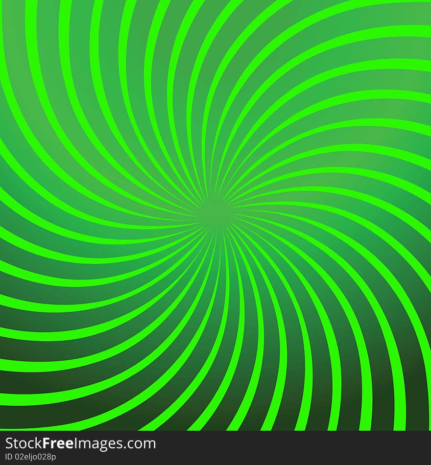 Twirl Green Abstract. Vector EPS