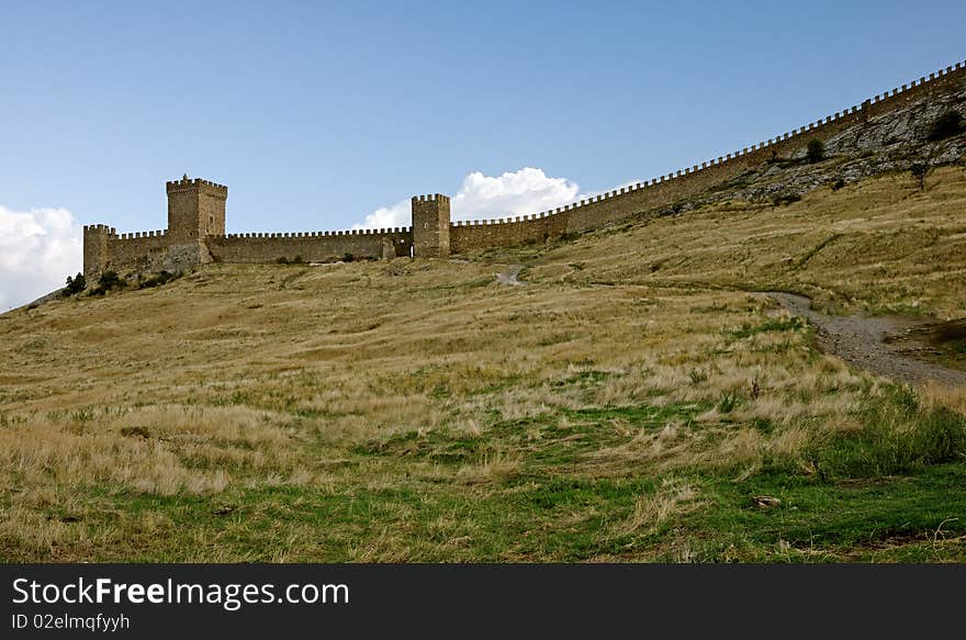 Medieval Genoese stronghold in Crimea