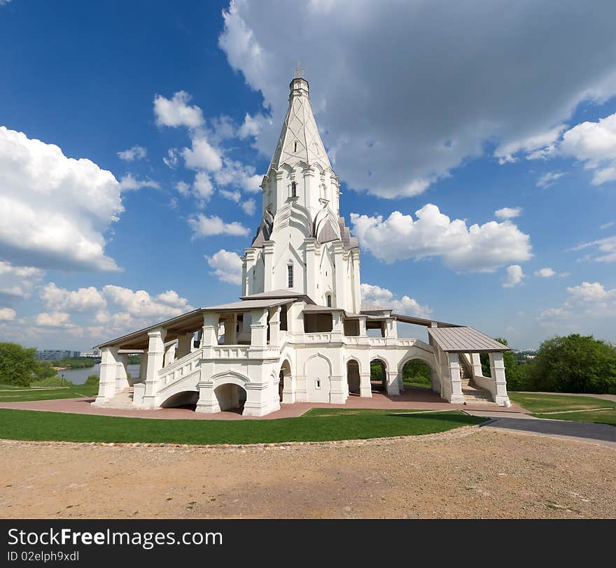 White Temple in Kolomeskoe, Moscow, Russia.