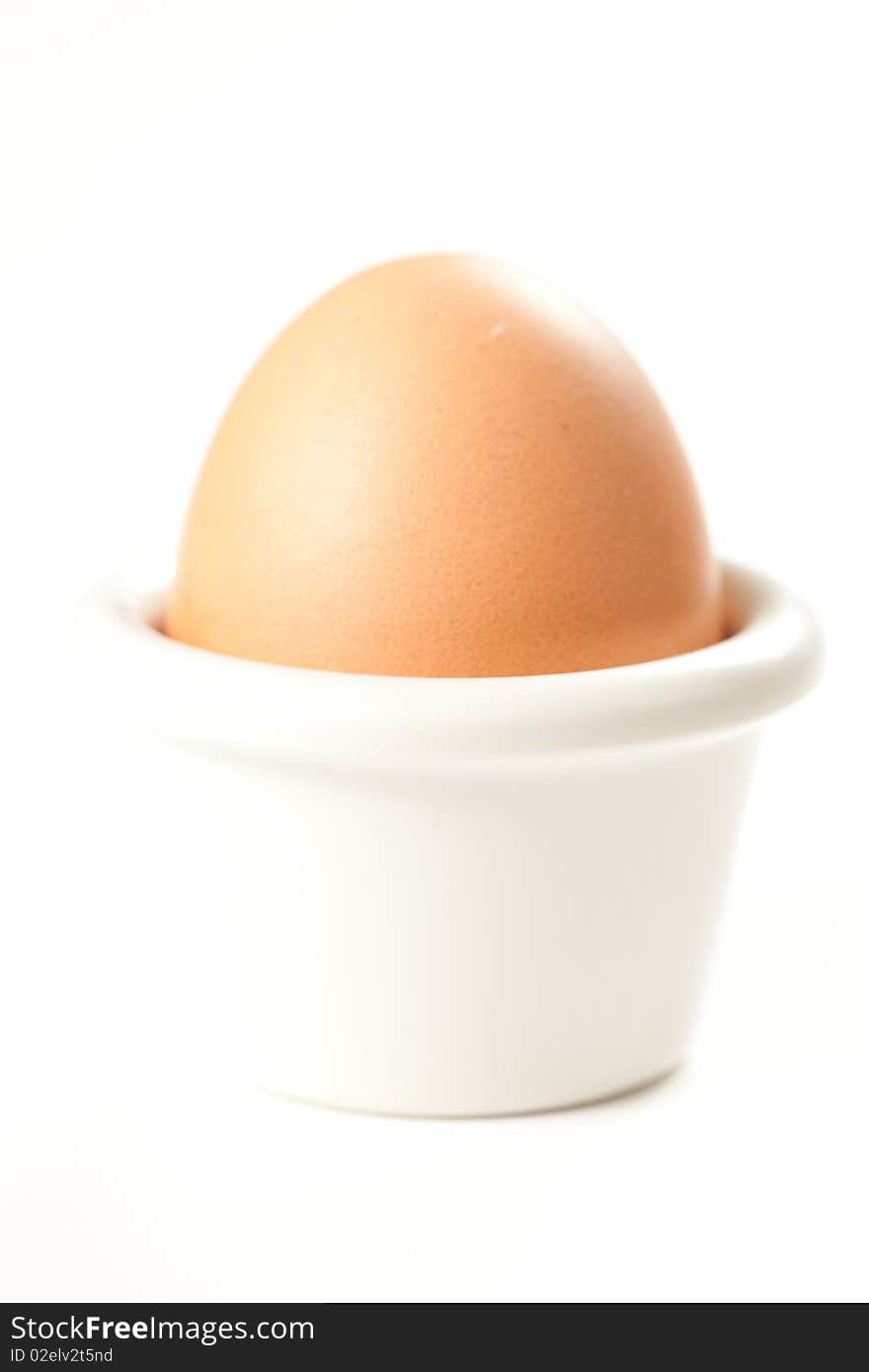 Raw Brown Egg Isolated