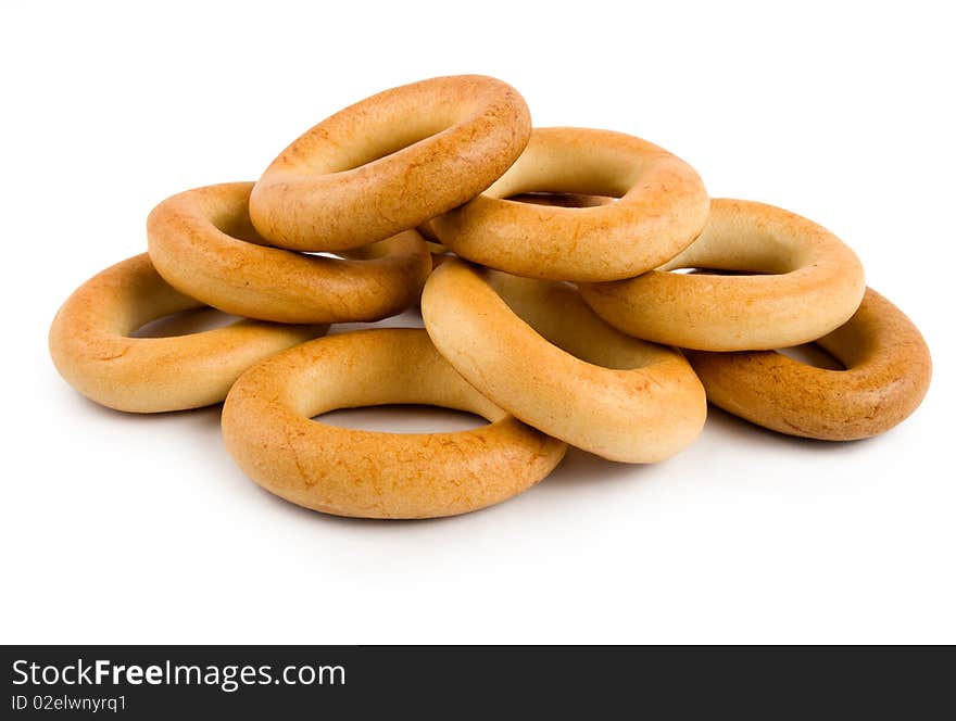 Bagels isolated on a white