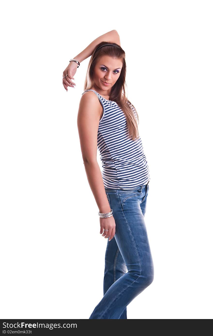 Young Woman In Studio