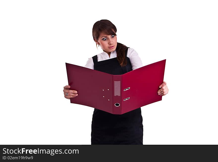 Office Woman In A Studio