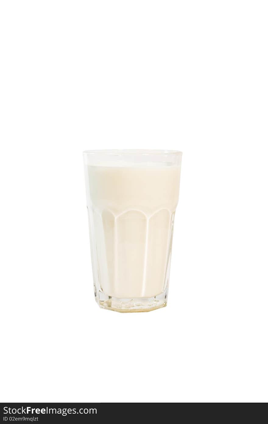 Glass with milk