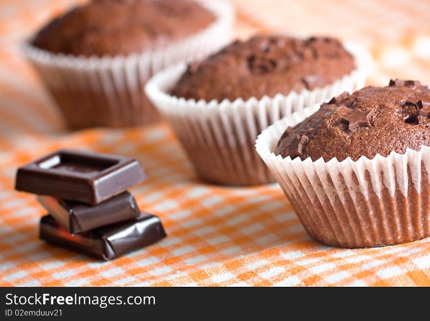 Muffin cake chocolate dessert