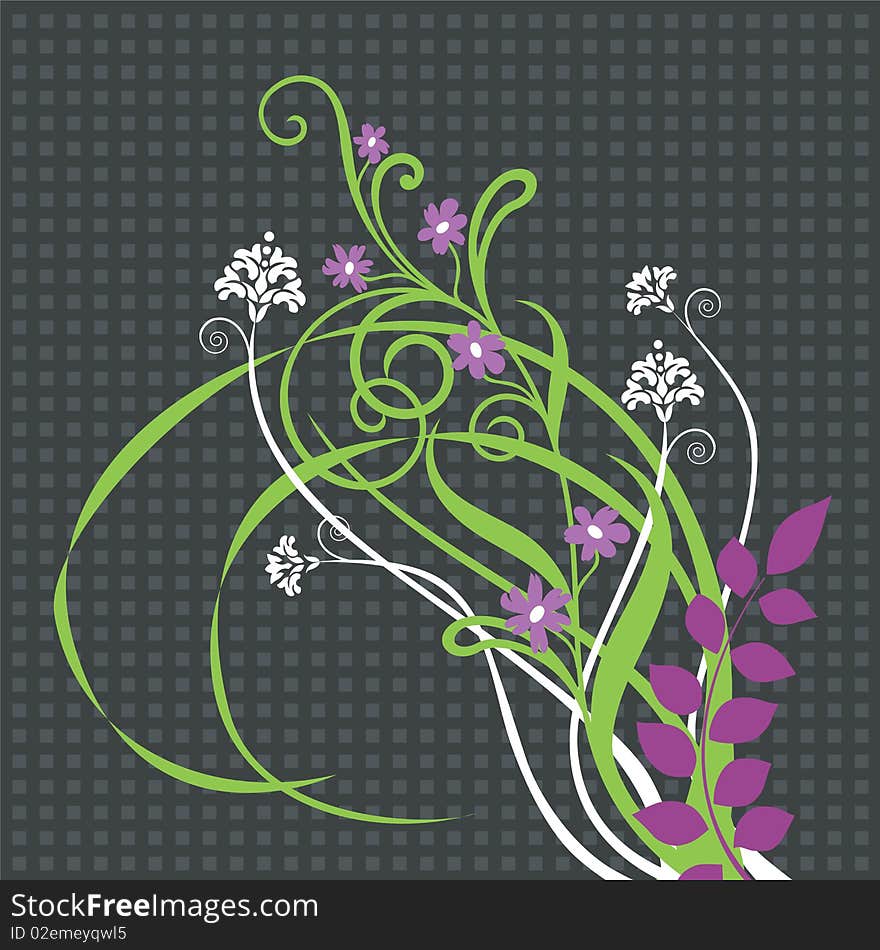 Beautiful floral ornament. Vector illustration. This image can be used as a greeting card