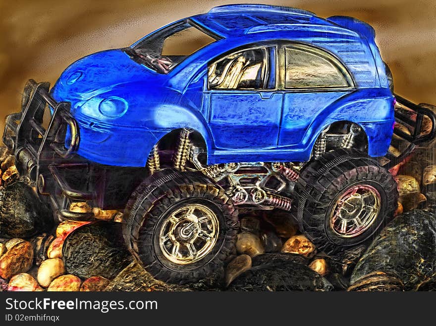 Toy Car Illustration