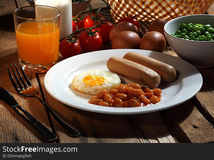 Healthy breakfast with abundance of nutrition