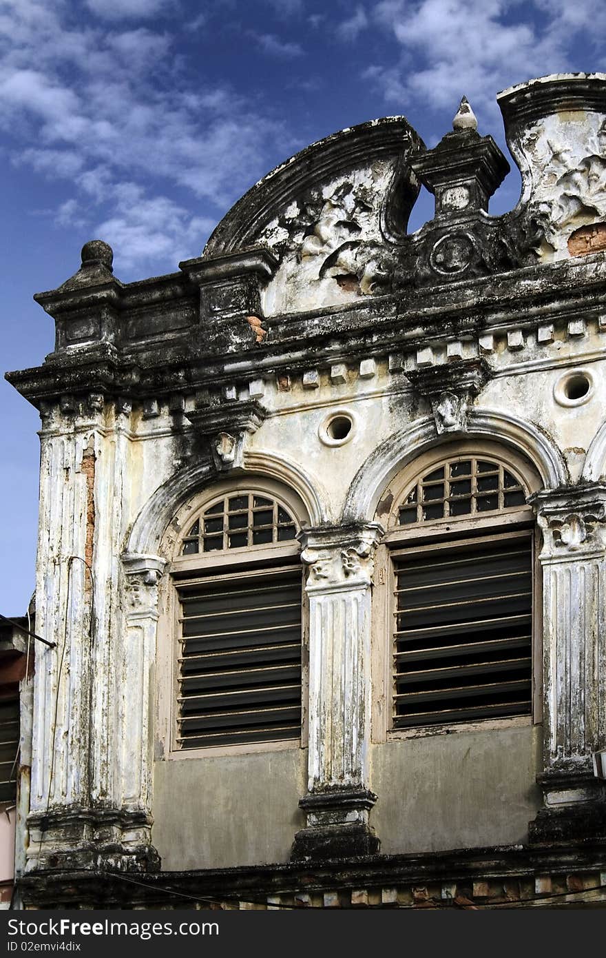 Colonial houses in old georgetown, malaysia. history and culture. Colonial houses in old georgetown, malaysia. history and culture