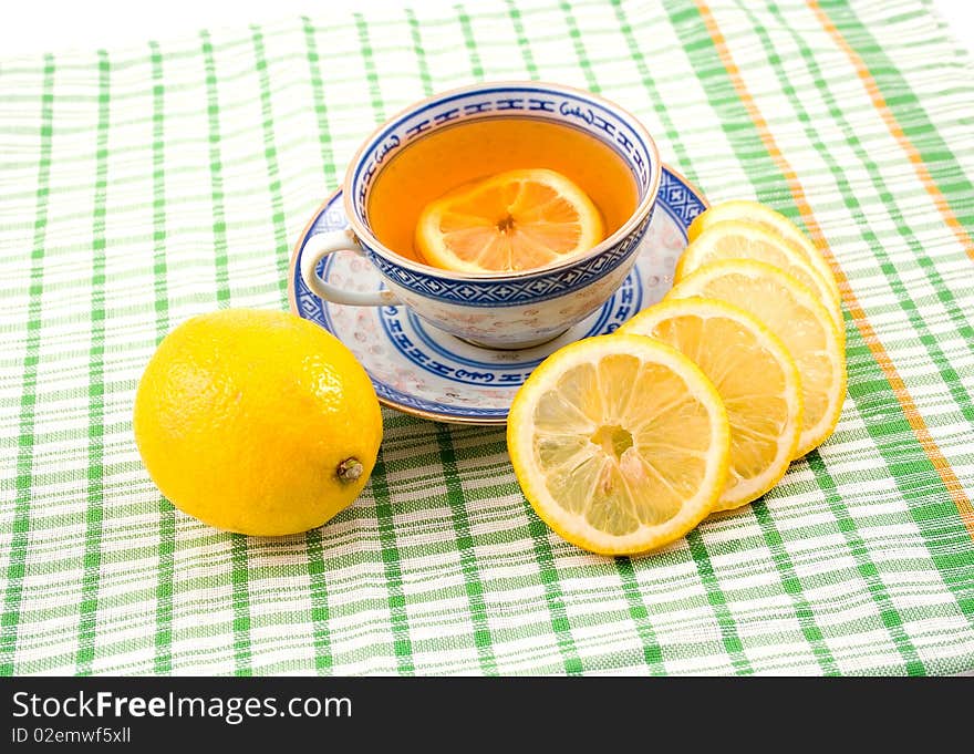 Tasty Fragrant Tea With Lemon