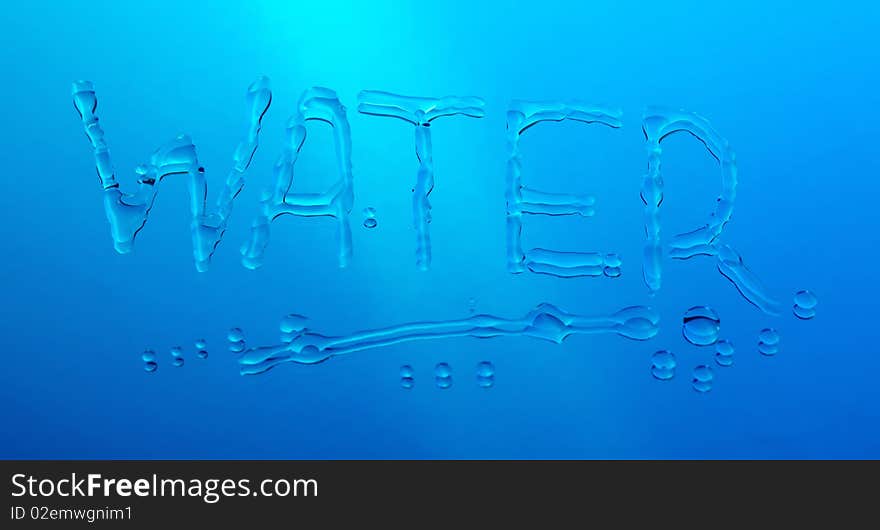 Drops of water on a mirror