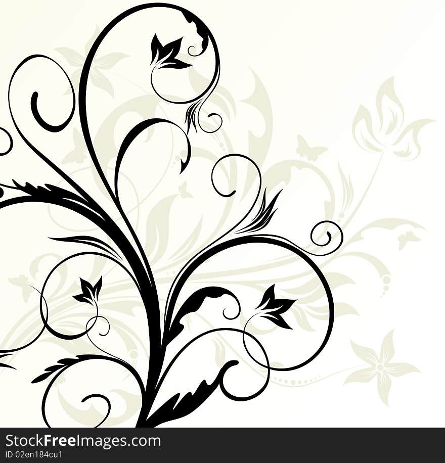 Abstract floral background