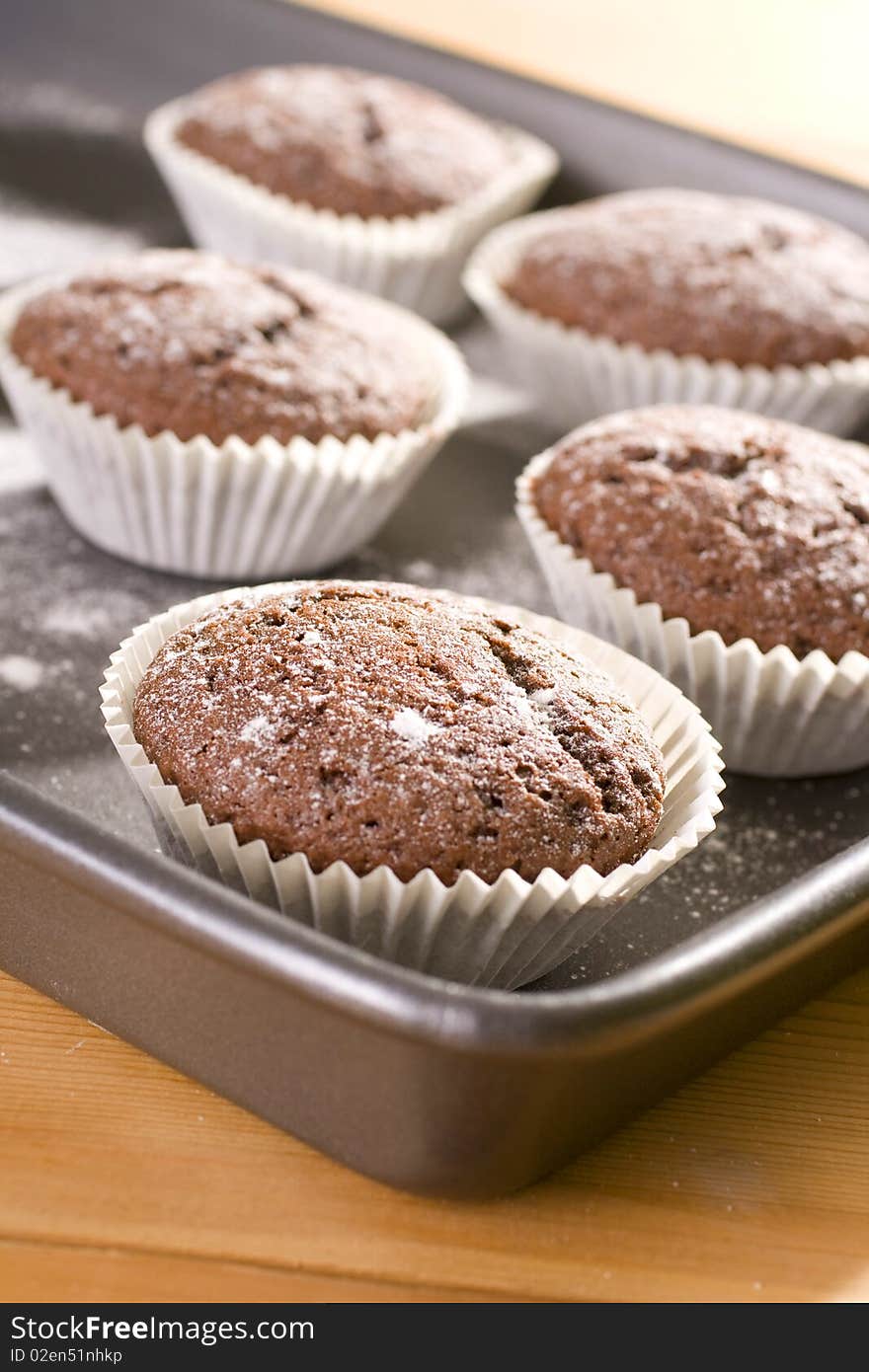 Baked Chocolate muffins