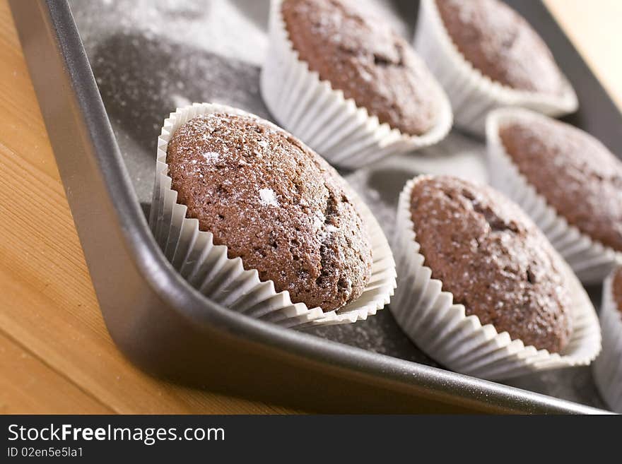 Baked Chocolate muffins