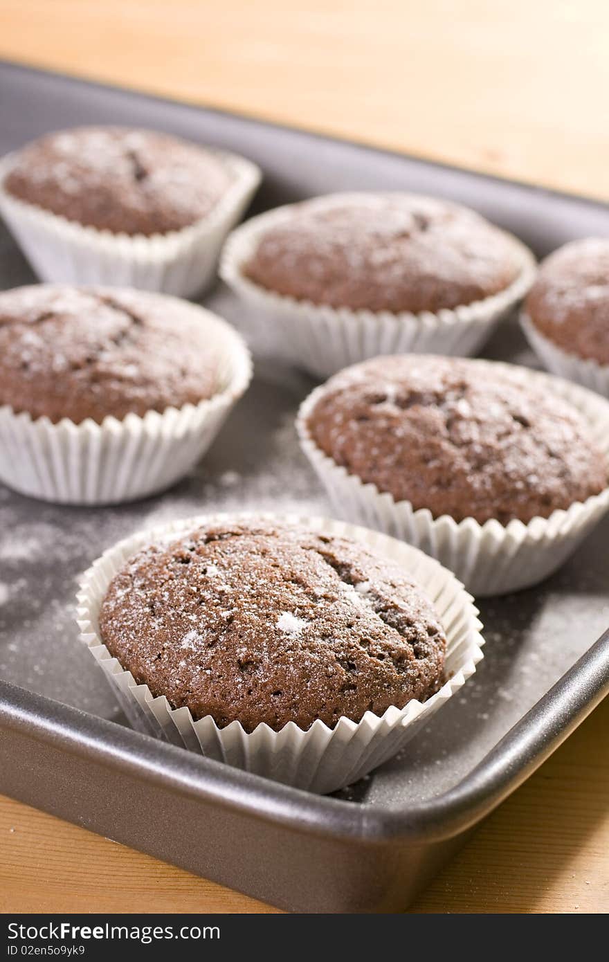 Baked Chocolate muffins