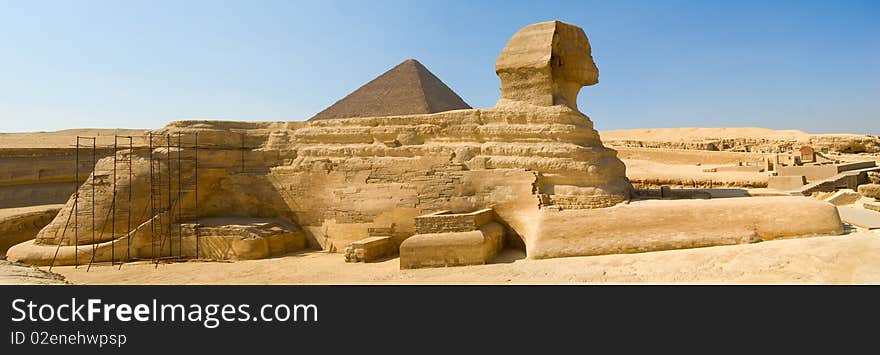 Sphinx And Pyramid