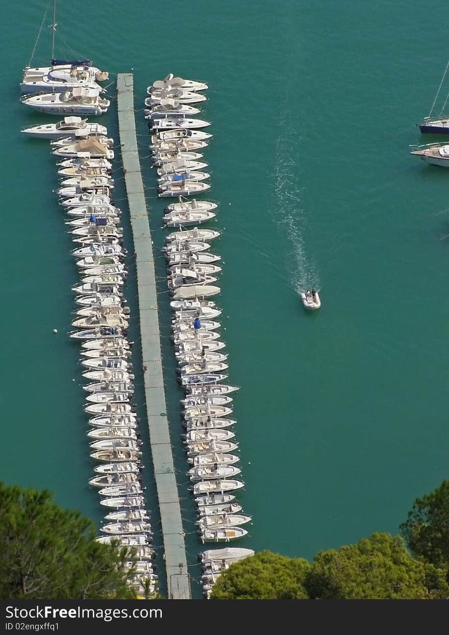 Marina, aerial view