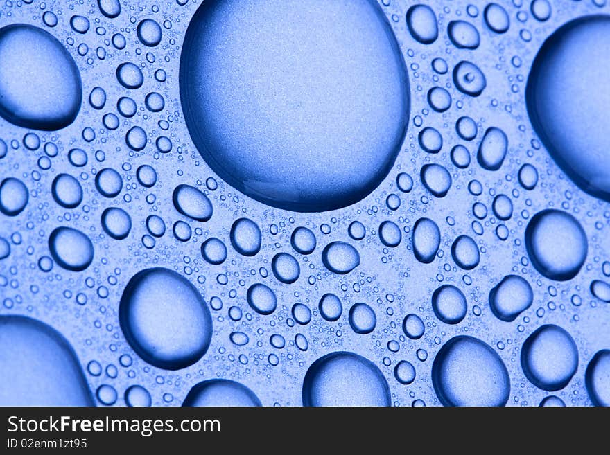 Water abstract bubbles concept on blue background. Water abstract bubbles concept on blue background