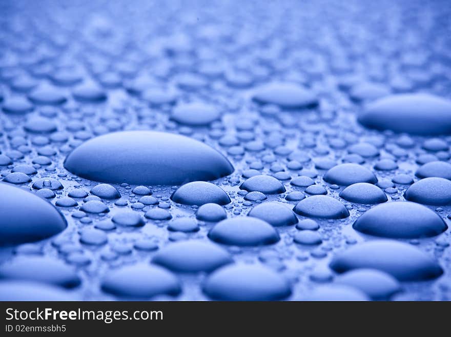 Water abstract bubbles concept on blue background. Water abstract bubbles concept on blue background