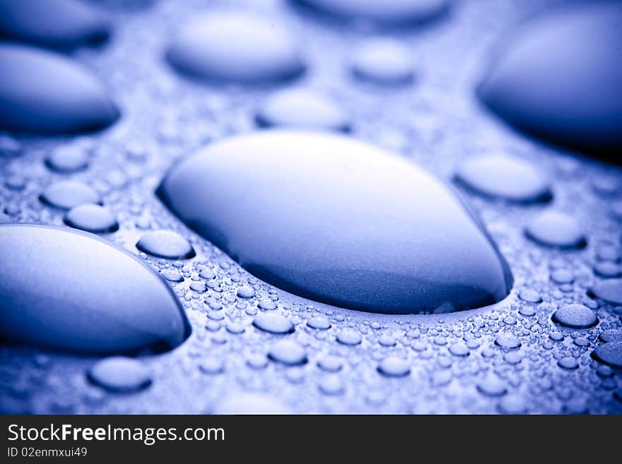 Water abstract bubbles concept on blue background. Water abstract bubbles concept on blue background