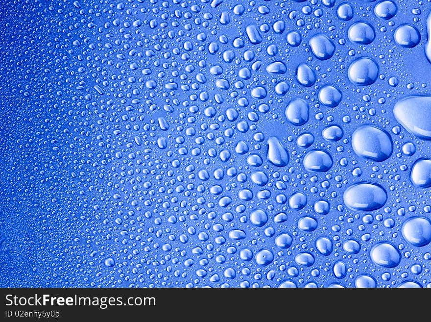 Water abstract bubbles concept on blue background. Water abstract bubbles concept on blue background